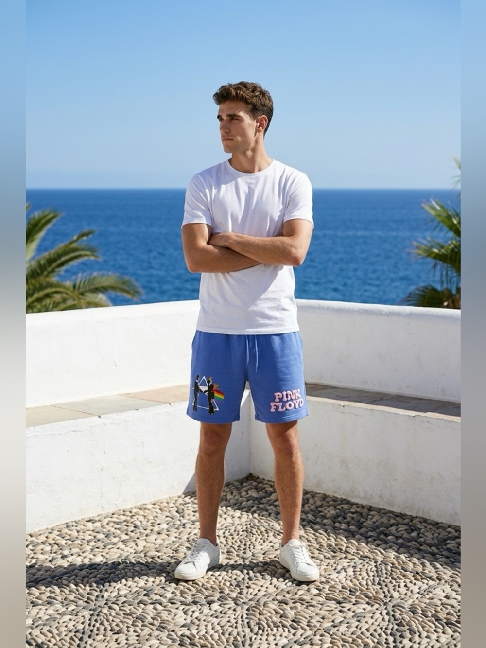 Licensed Pink Floyd The Dark Side Of The Moon Sweat Shorts